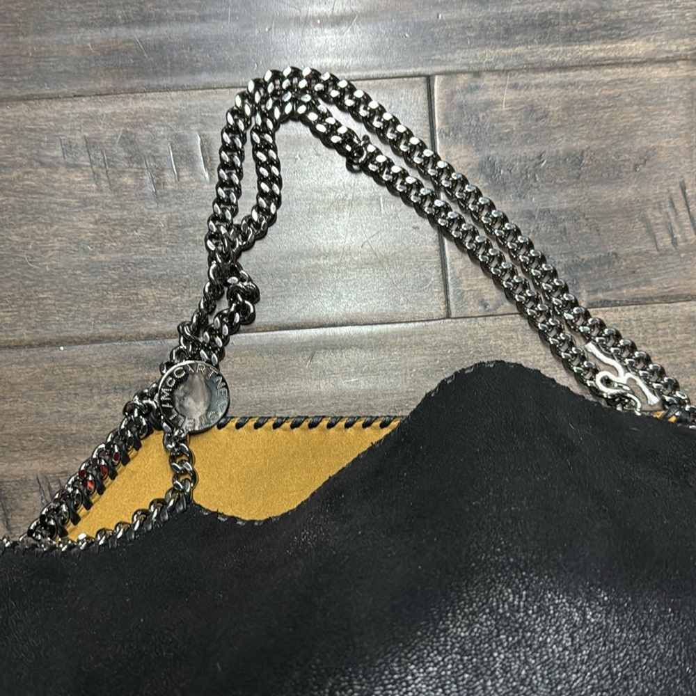 Stella McCartney Falabella large tire Black Vegan leather Chain Shoulder Bag - Picture 2 of 5